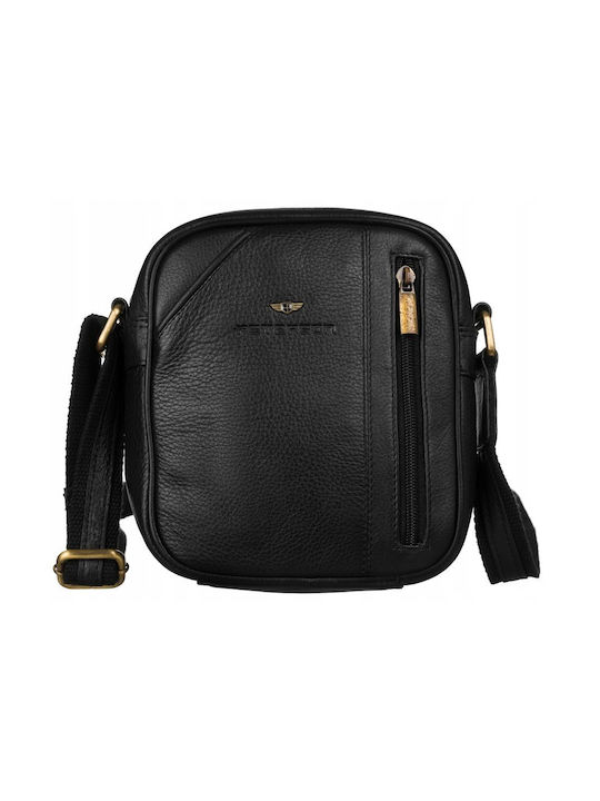 Leder Herrentasche Bote Schwarz