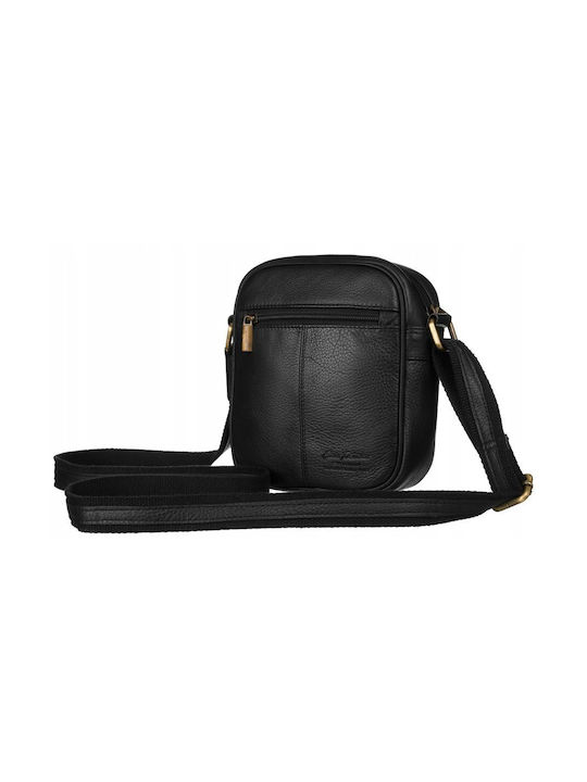 Leder Herrentasche Bote Schwarz