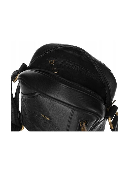 Leder Herrentasche Bote Schwarz
