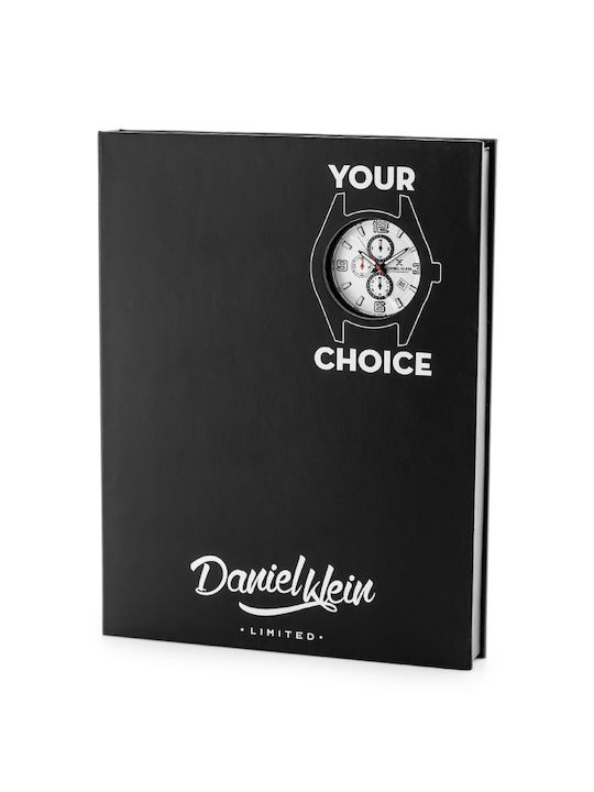 Daniel Klein Ανδρικό Ρολόι 38mm Χρονογράφος Μπαταρίας με Καουτσούκ Λουράκι