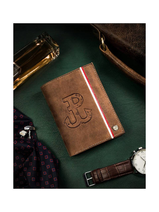 Leather Men's Wallet Cards with RFID