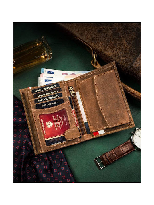 Leather Men's Wallet Cards with RFID