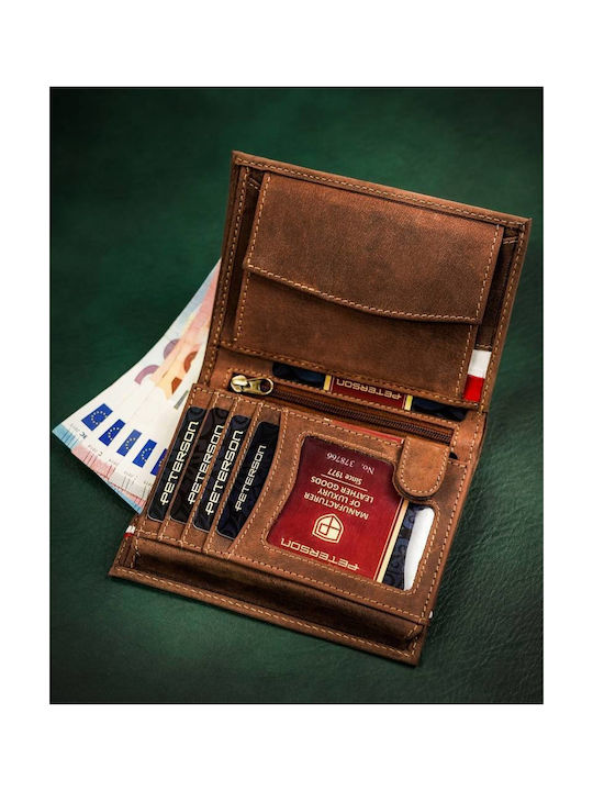 Leather Men's Wallet Cards with RFID