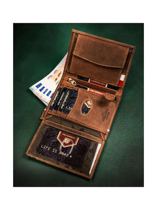 Leather Men's Wallet Cards with RFID