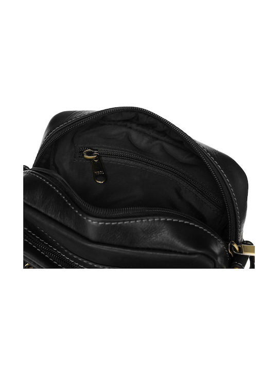 Leather Men's Bag Shoulder / Crossbody Black