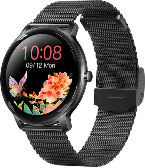 Rubicon SR014E Smartwatch mit Pulsmesser (Schwarz)