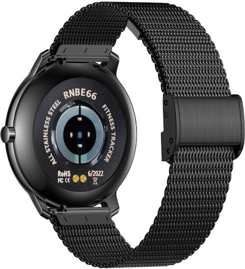 Rubicon SR014E Smartwatch mit Pulsmesser (Schwarz)