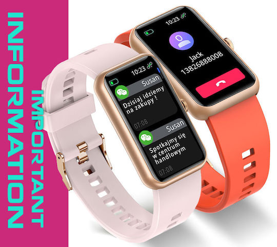 Rubicon SR032F Smartwatch με Παλμογράφο (Σκούρο Πράσινο)