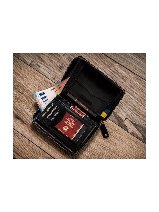Кожен Мъжки Портфейл с RFID Черен