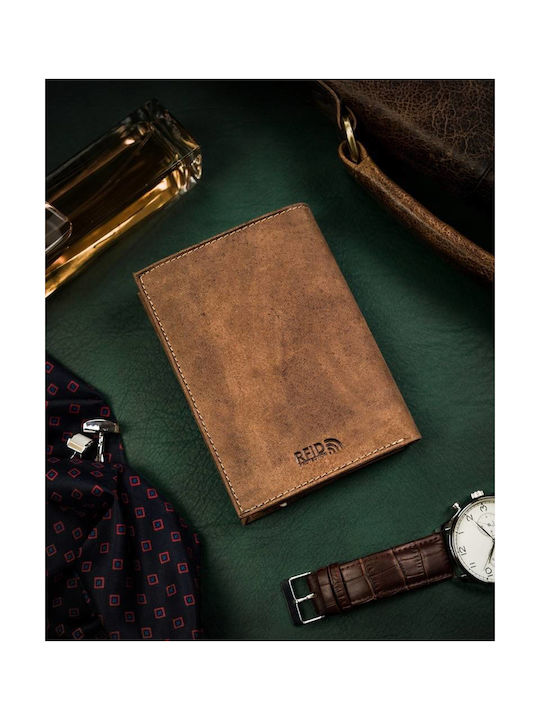 Leather Men's Wallet Cards with RFID