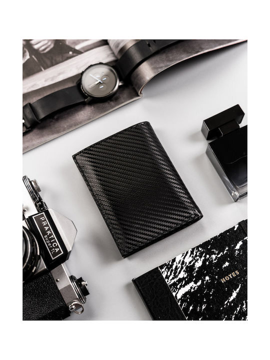 Кожен Мъжки Портфейл За Карти С RFID