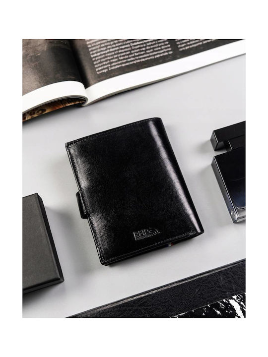 Leather Men's Wallet Cards with RFID