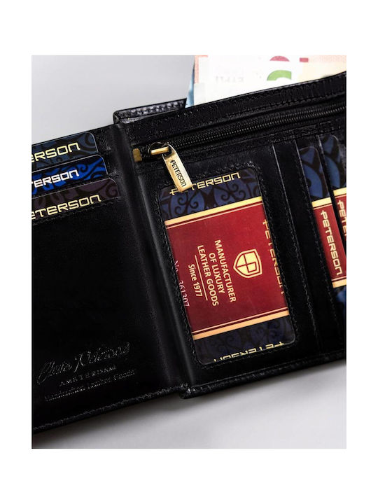 Men's Leather Card Wallet with RFID Beige
