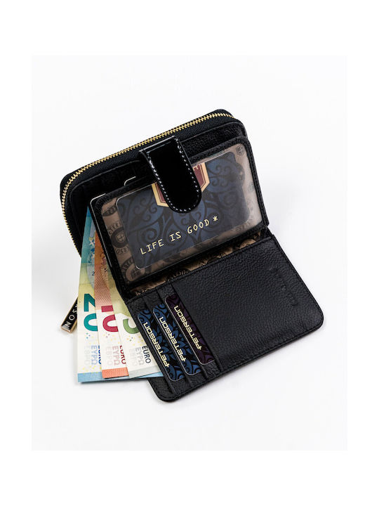 Leather Men's Wallet Cards with RFID