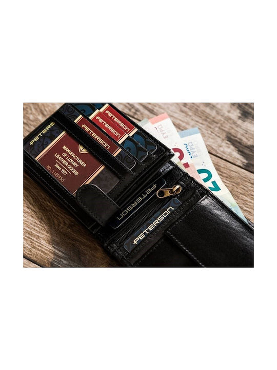 Leder Herren Geldbörse Karten mit RFID Beige