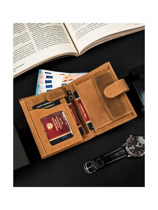 Leather Men's Wallet Cards with RFID
