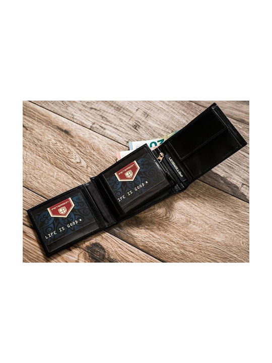 Leder Herren Geldbörse Karten mit RFID Beige