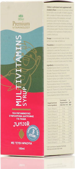 Kaiser 1889 Premium Vitaminology Multivitamină pentru Sănătatea Oaselor Căpșună 150ml