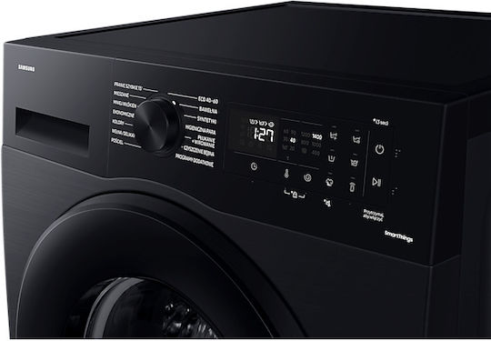 Samsung Πλυντήριο Ρούχων 9kg με Τεχνολογία Ατμού 1400 Στροφών Ecobubble Μαύρο WW90CGC04DAB