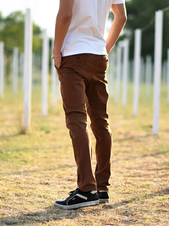 Παντελόνι Chino Καφέ