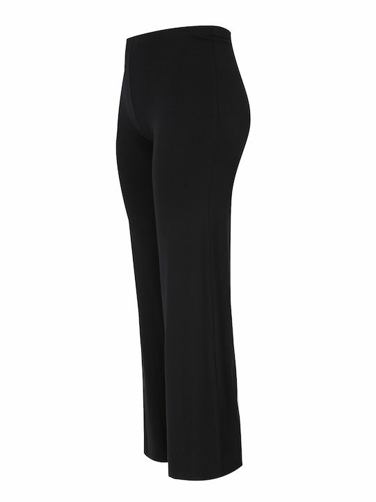 Femei Din material textil Pantaloni cu elastic Neagră