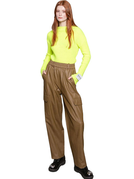 Women's Fabric Trousers Olive