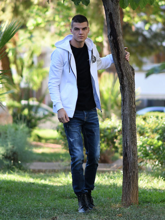 Men's Jeans Pants Elastic with Slim Fit Blue