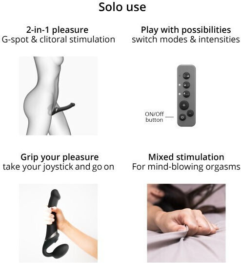 Strap On Me Trägerlos Strap On mit Dildo mit Vibration