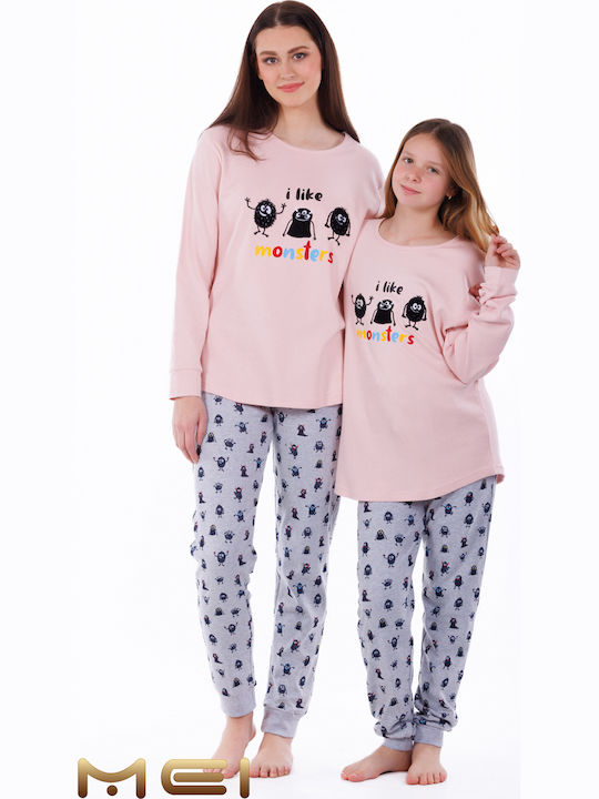 MEI Set Pijamale pentru Femei Roz