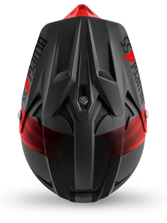 Bluegrass Intox Volles Gesicht Fahrradhelm Abfahrtslauf Black/Red/White Matt