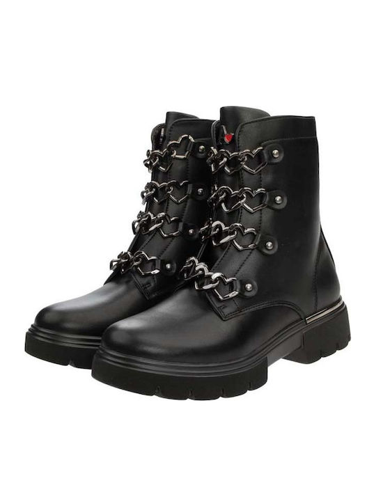 Kids Boots with Zipper Black