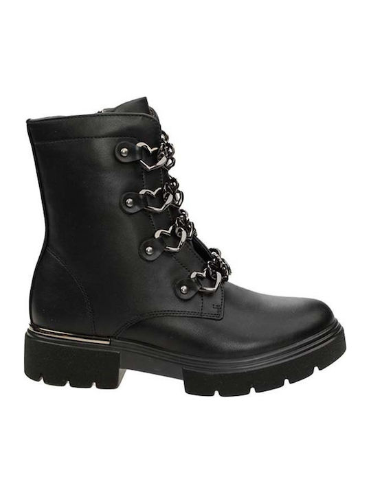 Kids Boots with Zipper Black