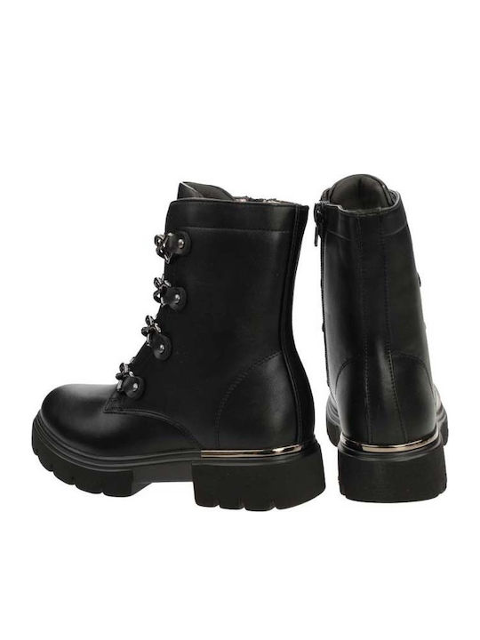 Kids Boots with Zipper Black