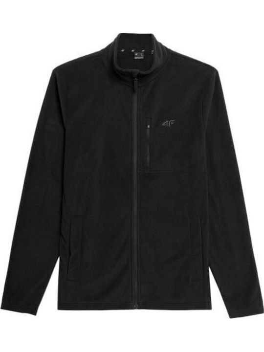 Men's Fleece Cardigan Black