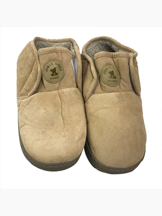 Ustyle Boys Closed-Toe Bootie Slippers Brown