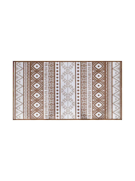 vidaXL Rug Outdoor Rectangular Coffee/White