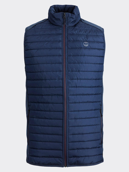 Sleeveless Winter Jacket Puffer Navy Blazer