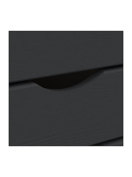 Office Storage Solid Wood Drawer Gray L34xW39xH103cm