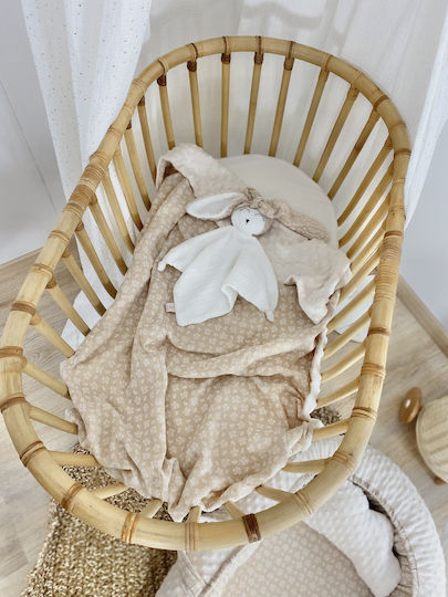 Velvet White Πανάκι Μωρού Νάνι Bunny Λευκό