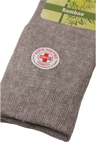 Soma Socks Bamboo Κάλτσες για Διαβητικούς Γκρι