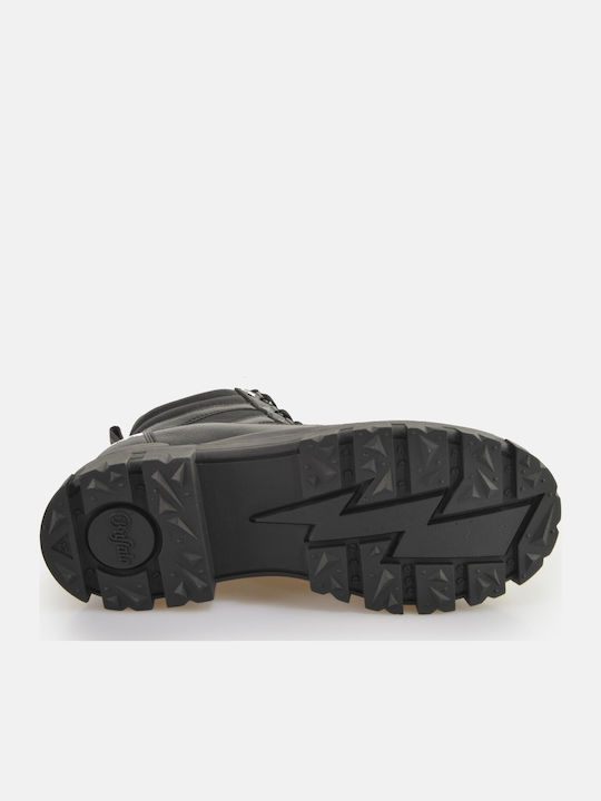 Leder Schwarz Stiefel