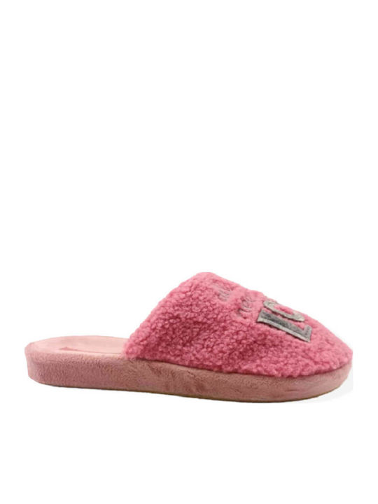 Anatomical Women's Slippers with Fur Pink