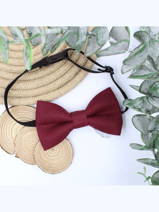 JFashion Παιδικό Υφασμάτινο Παπιγιόν Μπορντό