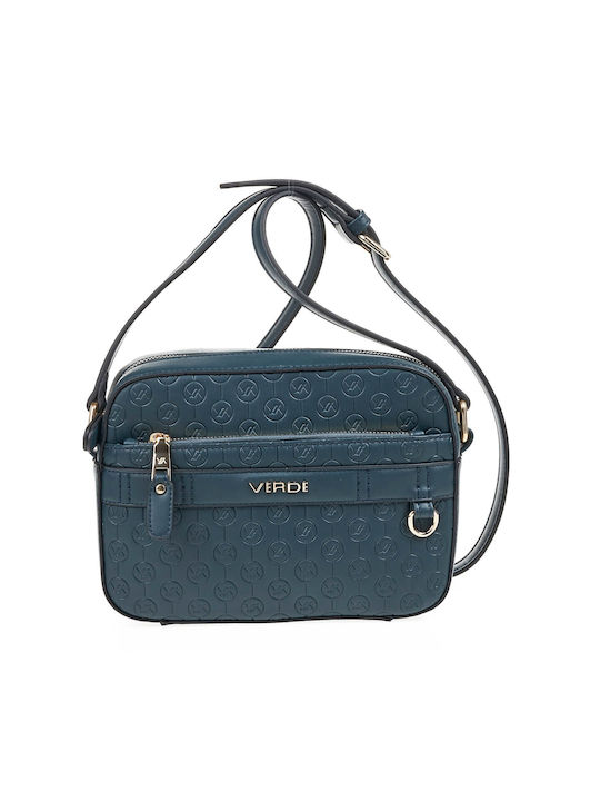 Verde Damen Tasche Crossbody Petrol Blau