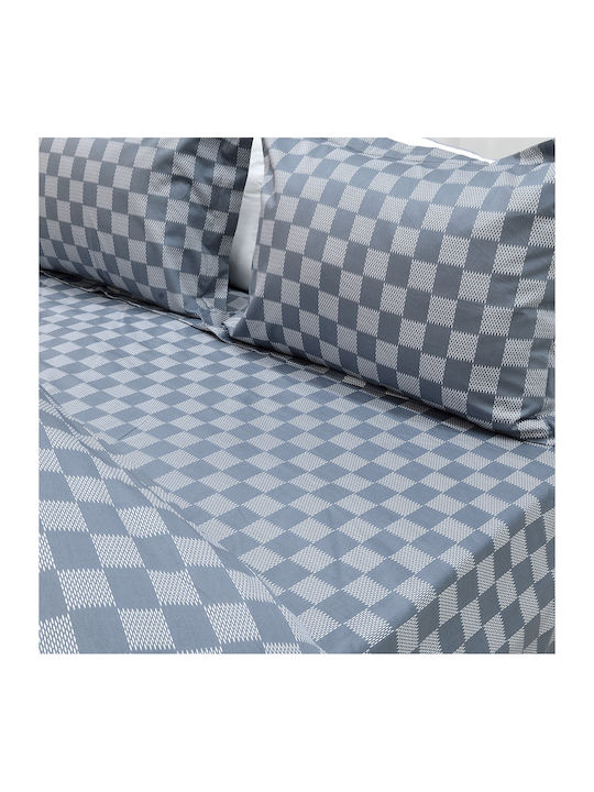 Lino Home Duvet Cover Set Cotton Queen with 2 Pillowcases 220x240 Beige