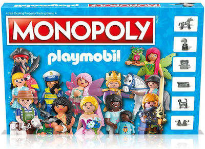 Winning Moves Board Game Monopoly Playmobil for 2-6 Players 8+ Years Old (EN)