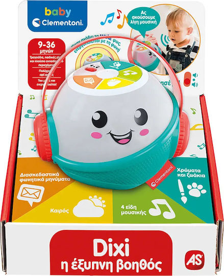 Baby Clementoni Baby Toy Dixi The Smart Assistant with Music and Sounds for 9++ Months