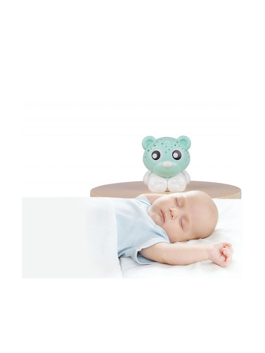 Playgro Kinderprojektorlampe Goodnight Bear mit Musterprojektion Grün