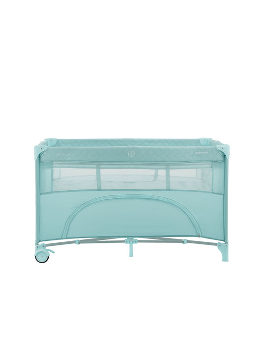 Kikka Boo NIghty Night Laufstall 2 Ebenen mit Wickeltisch & Matratze Mint 65x125cm