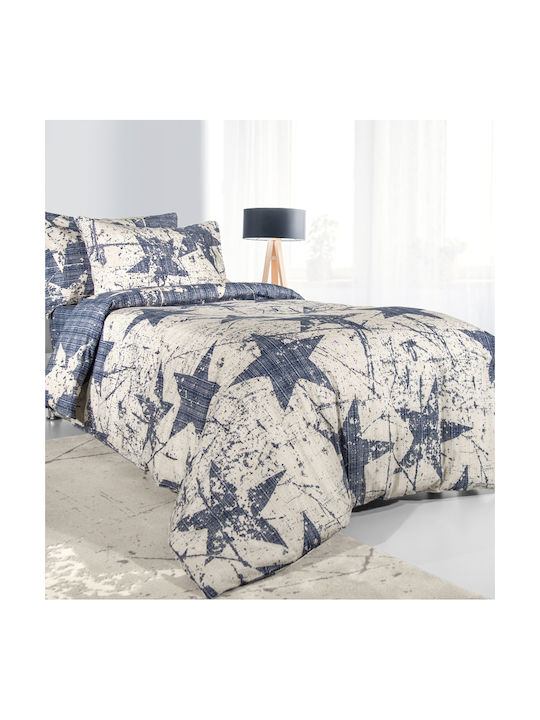 Saint Clair Galaxy Kids Duvet Cover Single Cotton Blue 160x220cm